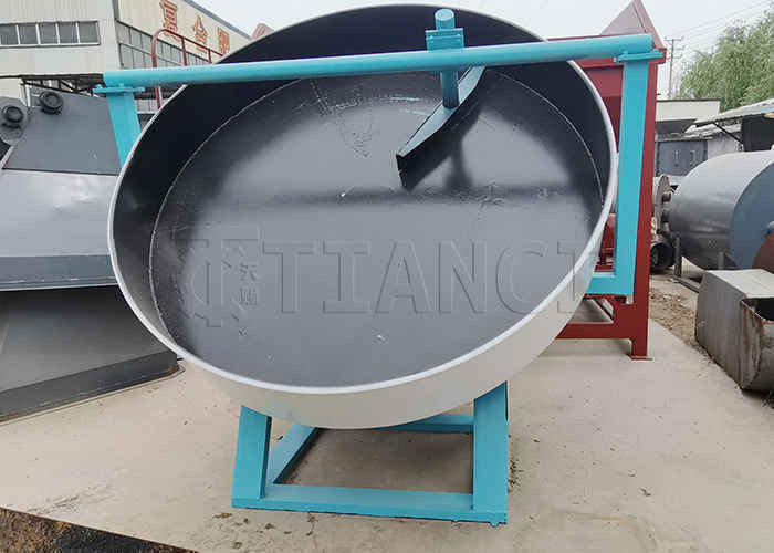 Chicken Manure Organic Fertilizer Disc Pelletizer Pan Type Granulator Machine