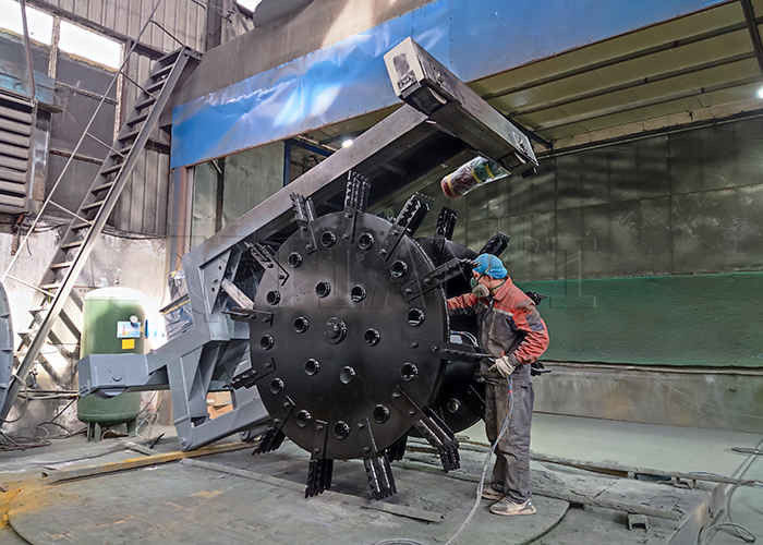 150~400m3/h 出力 大型フリピングスパン コンポストターニングマシン 輪型