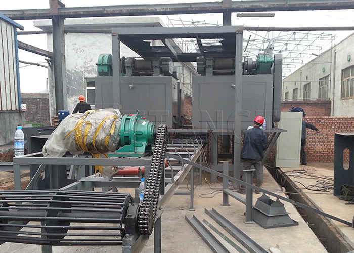 鶏糞肥料の粒化生産ライン カッサバ活性炭ロールプレス粒化生産ライン