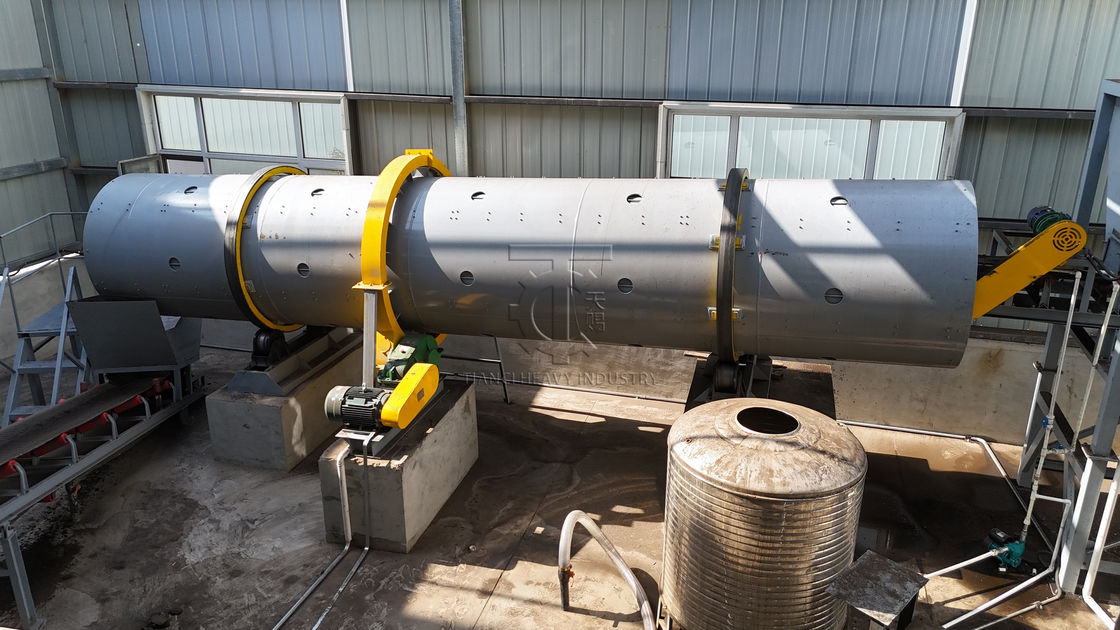 有機肥料顆粒用大容量ドラム造粒ライン